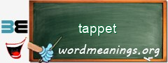 WordMeaning blackboard for tappet